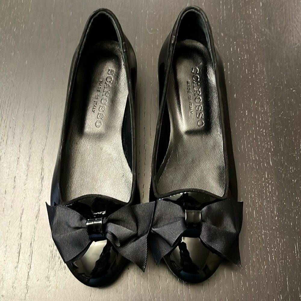 Women’s Scarosso Made in Italy Black Cloe Ballerina Flats Women’s 36 / US 6